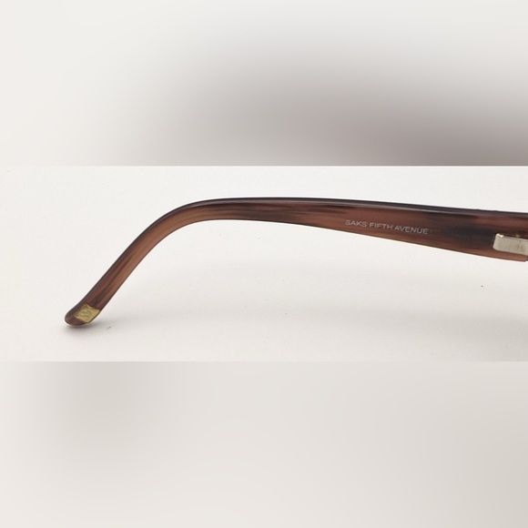 Saks Fifth Avenue S5A42/S Pink Oval Sunglasses Frames Only - Picture 8 of 8